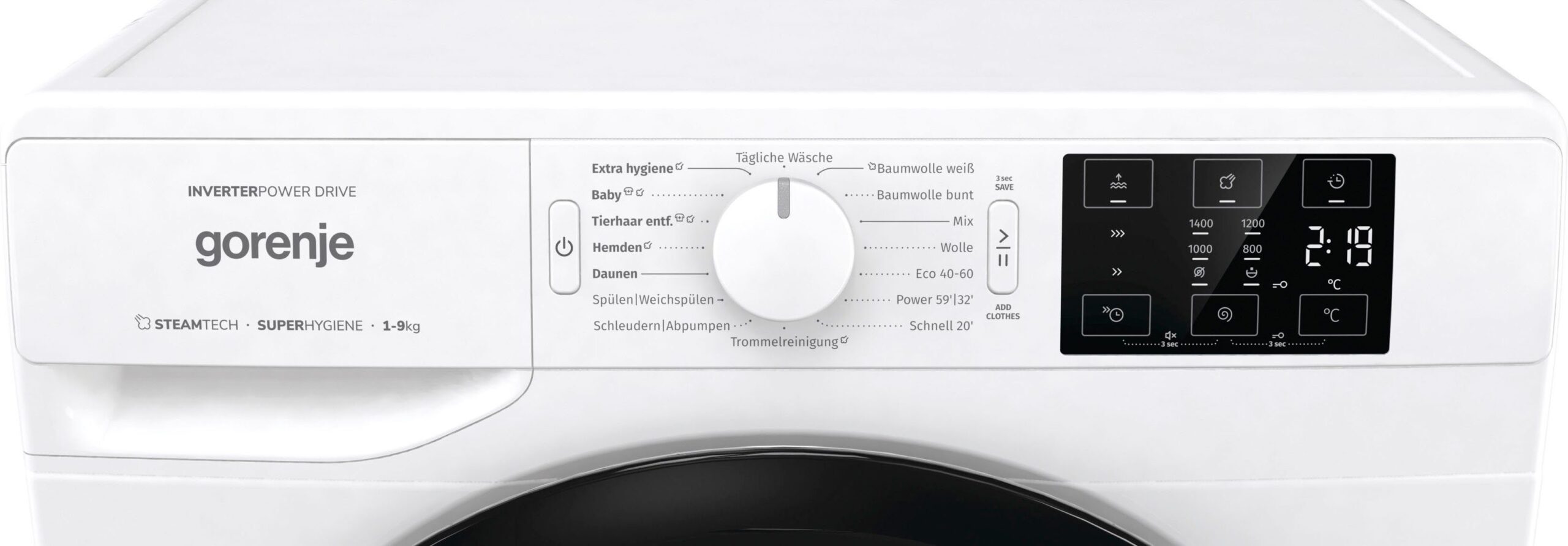 GORENJE Waschmaschine Wave NEI94APS, 9 kg, 1400 U/min – Bild 13