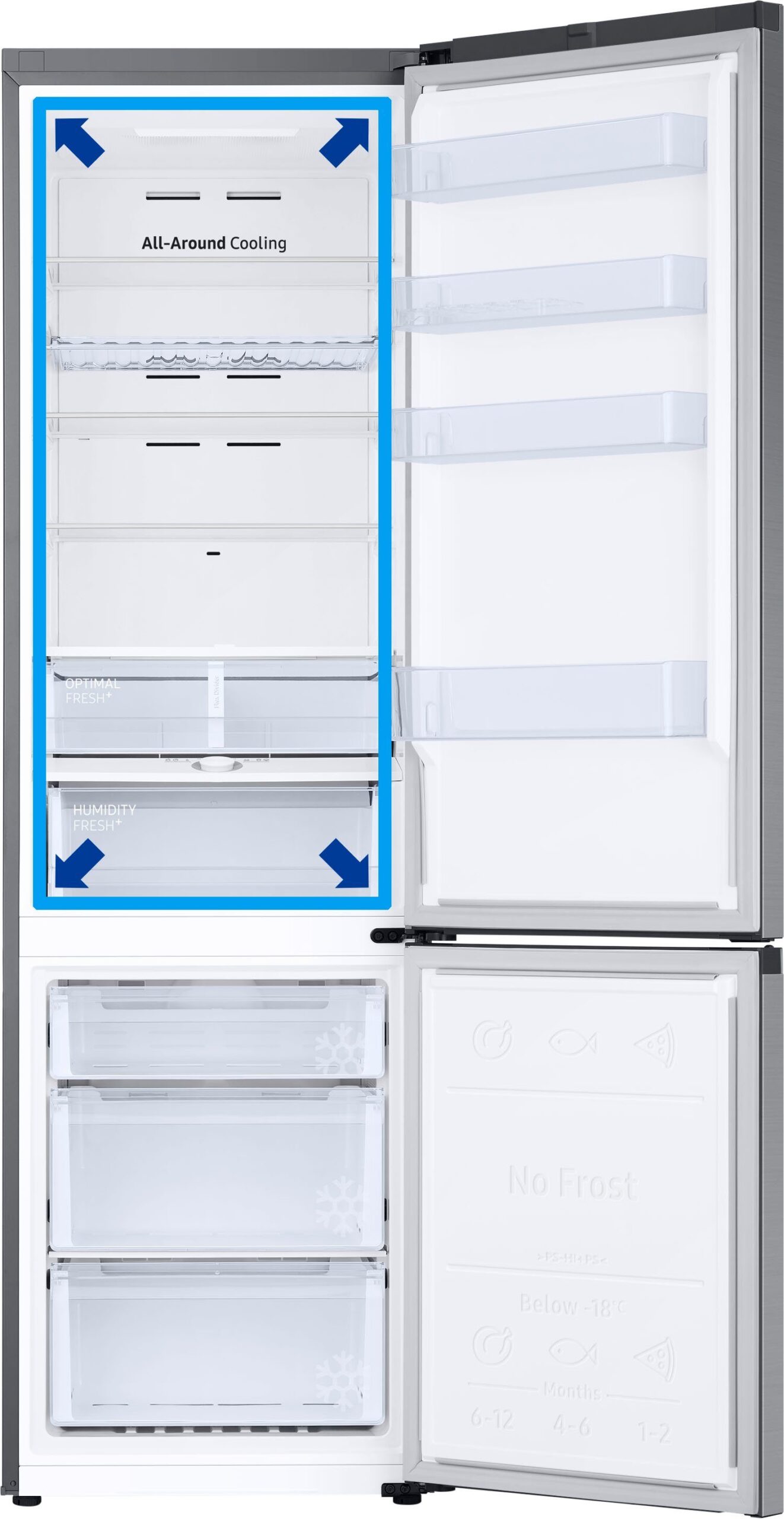Samsung Kühl-/Gefrierkombination RL34T600CSA, 185,3 cm hoch, 59,5 cm breit – Bild 20