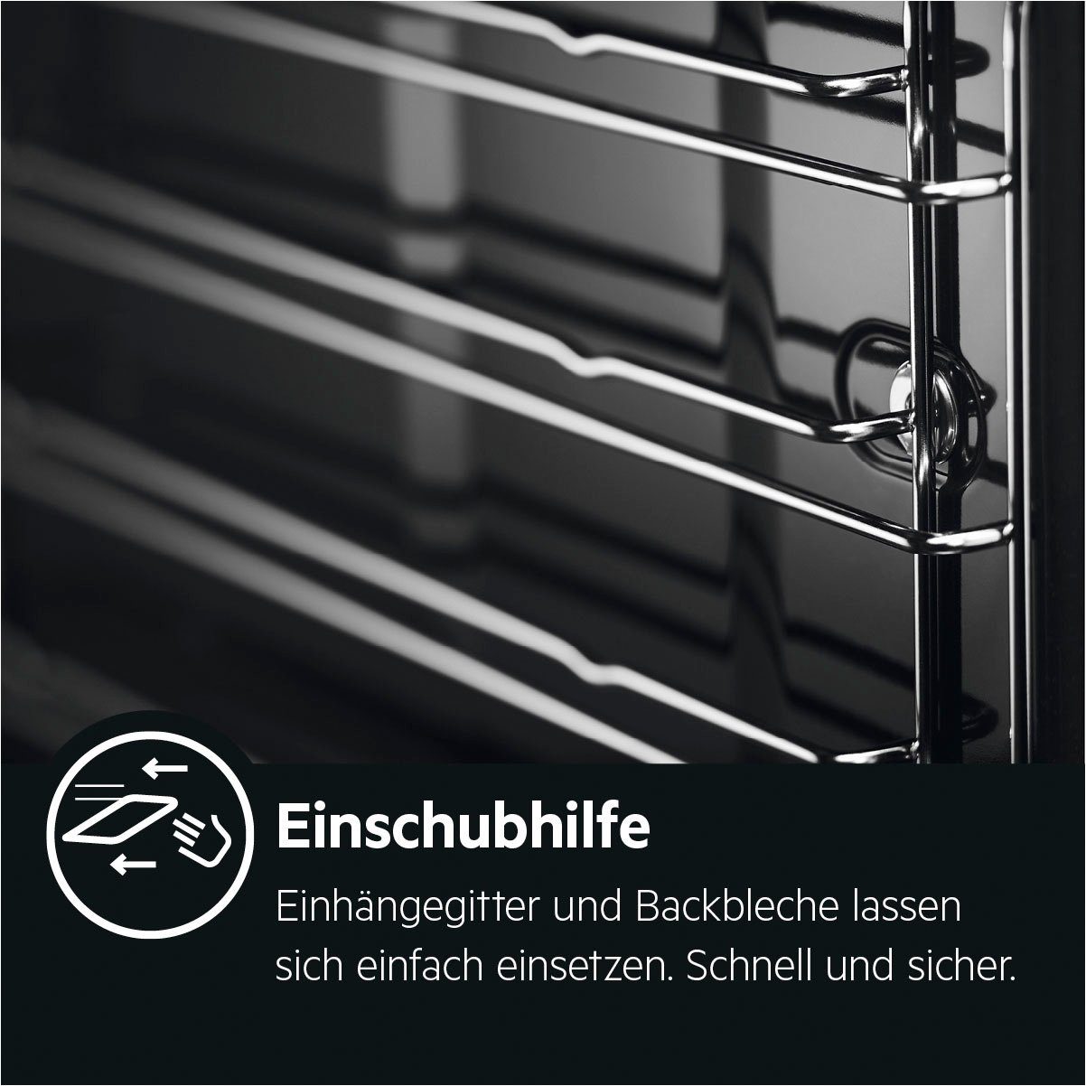 AEG Einbaubackofen BPS33102ZM, Pyrolyse-Selbstreinigung, Backauszug, 2 Paar – Bild 7