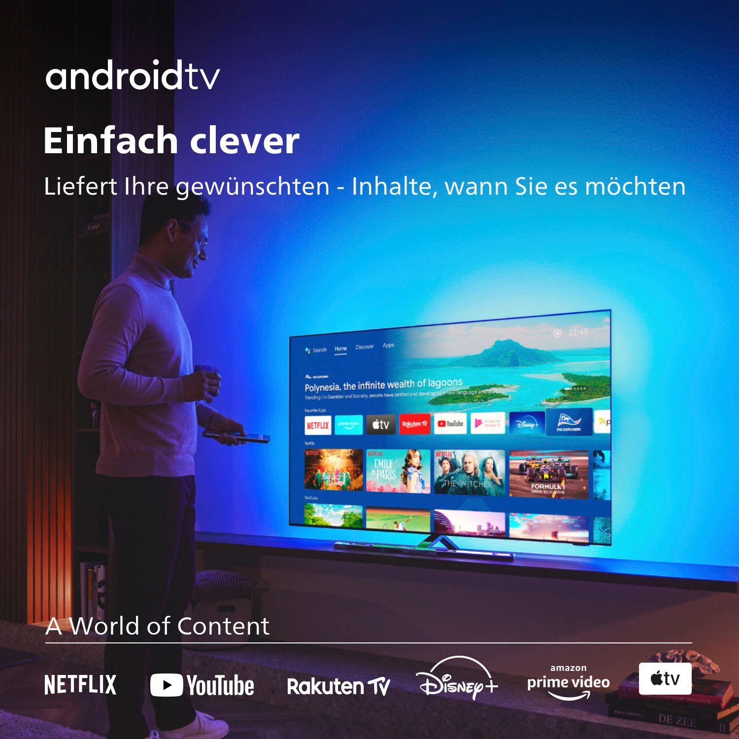 Philips 65OLED807/12 OLED-Fernseher (164 cm/65 Zoll, 4K Ultra HD, Android TV, Smart-TV) – Bild 9
