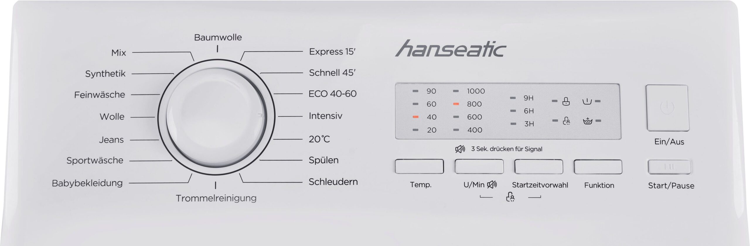 Hanseatic Waschmaschine Toplader HTW510D, 5 kg, 1000 U/min – Bild 6