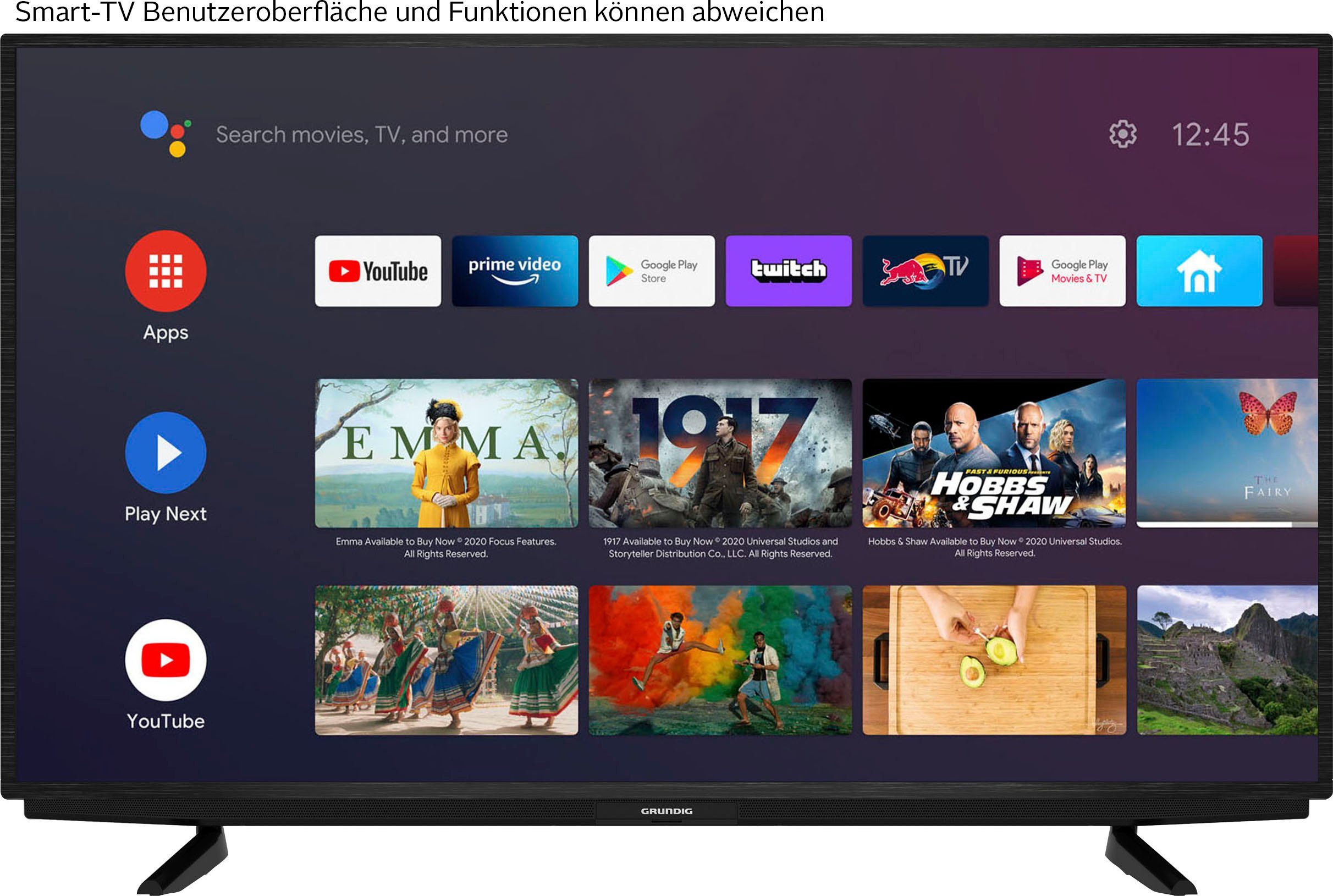 Grundig 65 VOE 72 DMV000 LED-Fernseher (164 cm/65 Zoll, 4K Ultra HD, Android TV, Smart-TV, High Dynamic Range HDR 10, USB-Recording, Magic Fidelity-Sound) – Bild 2