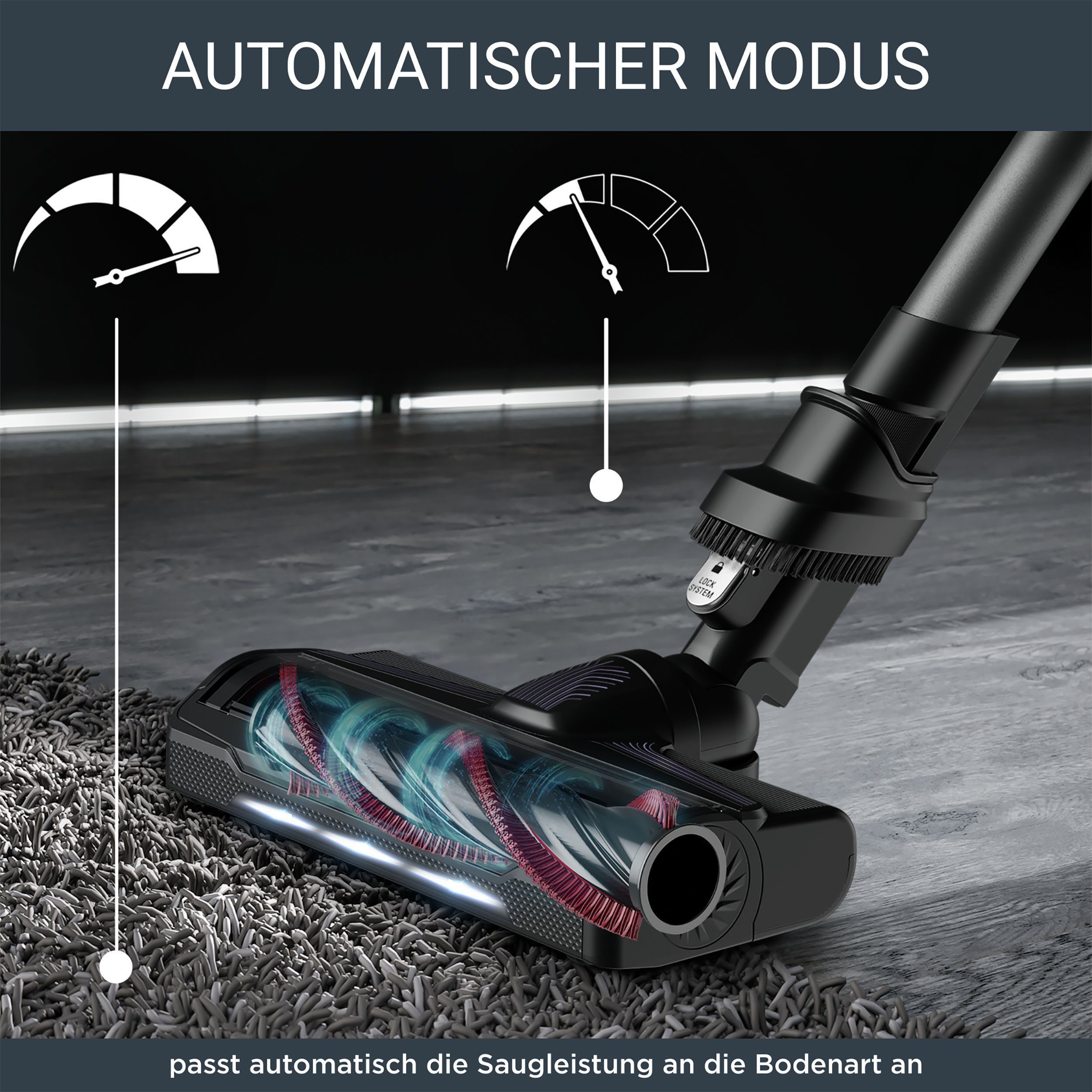 Rowenta Akku-Hand-und Stielstaubsauger RH2038 X-Force Flex 9.60 Allergy, 250 W, beutellos, kabellos, hohes Fassungsvermögen, Flex-Gelenk, lange Betriebsdauer – Bild 11