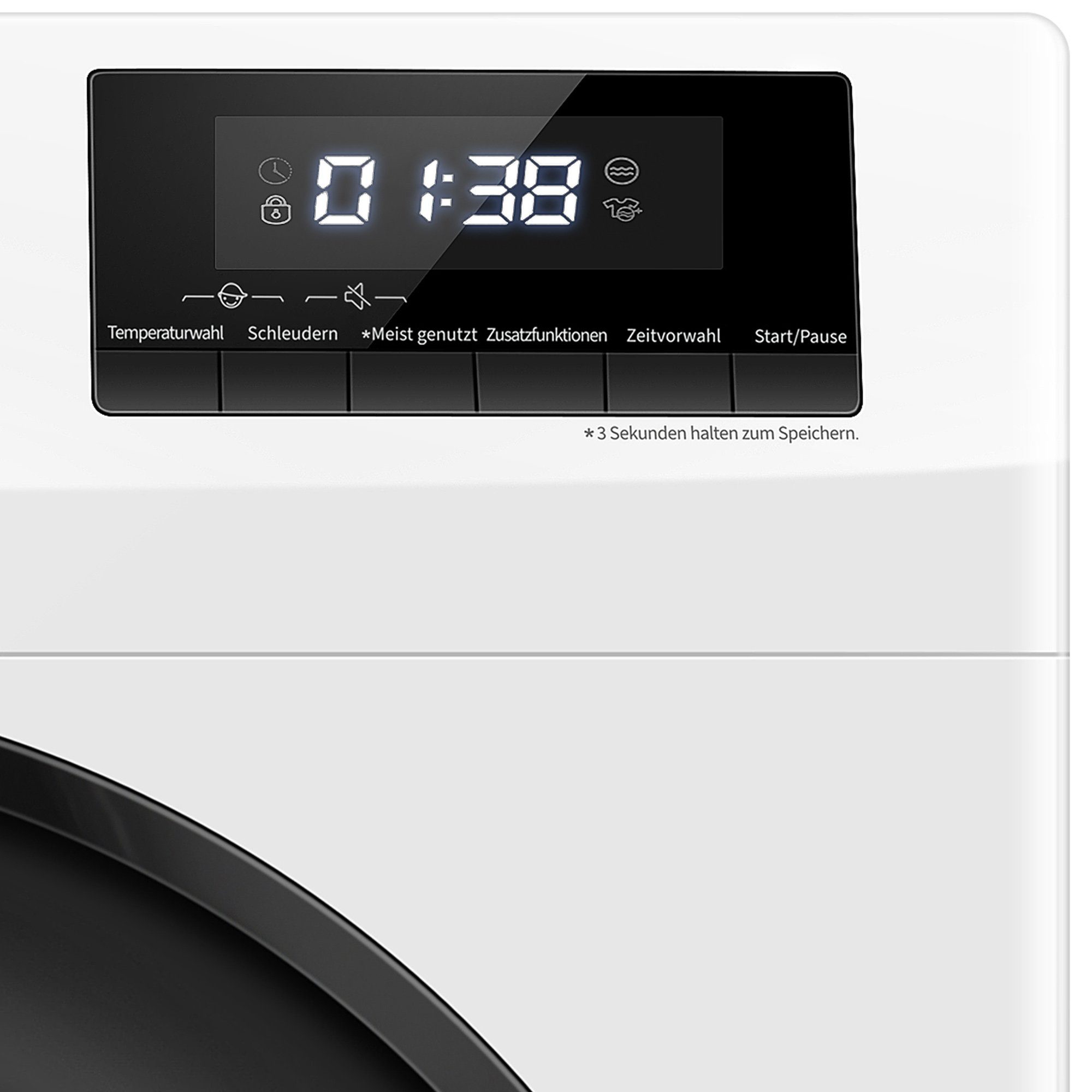 Medion® Waschmaschine MD 37511, 8 kg, 1400 U/min, 15 Waschprogramme, Dampffunktion, Inverter Motor – Bild 5