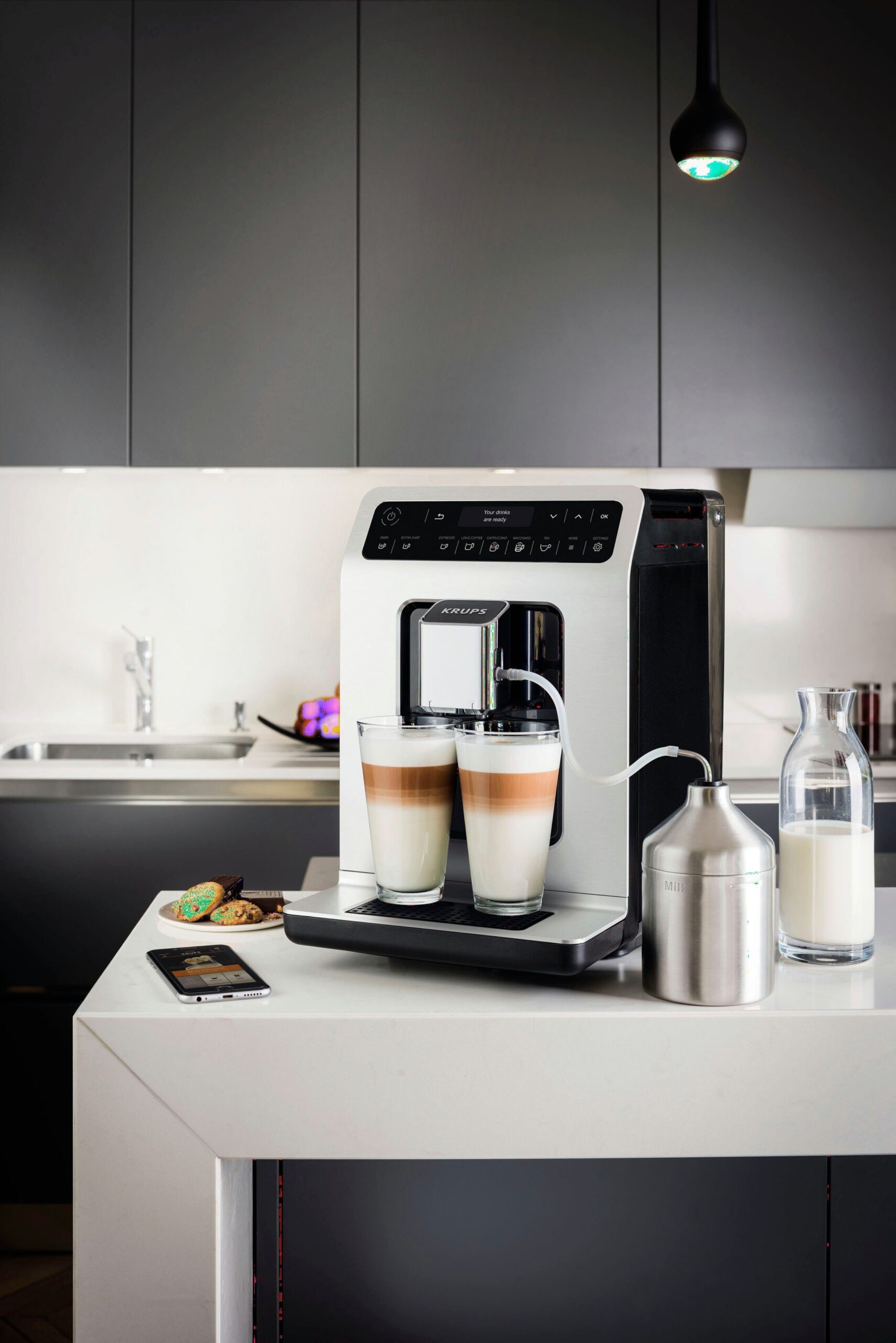 Krups Kaffeevollautomat EA891D Evidence, 12 Kaffee- und 3 Tee-Variationen, OLED-Display und Touchscreen – Bild 16