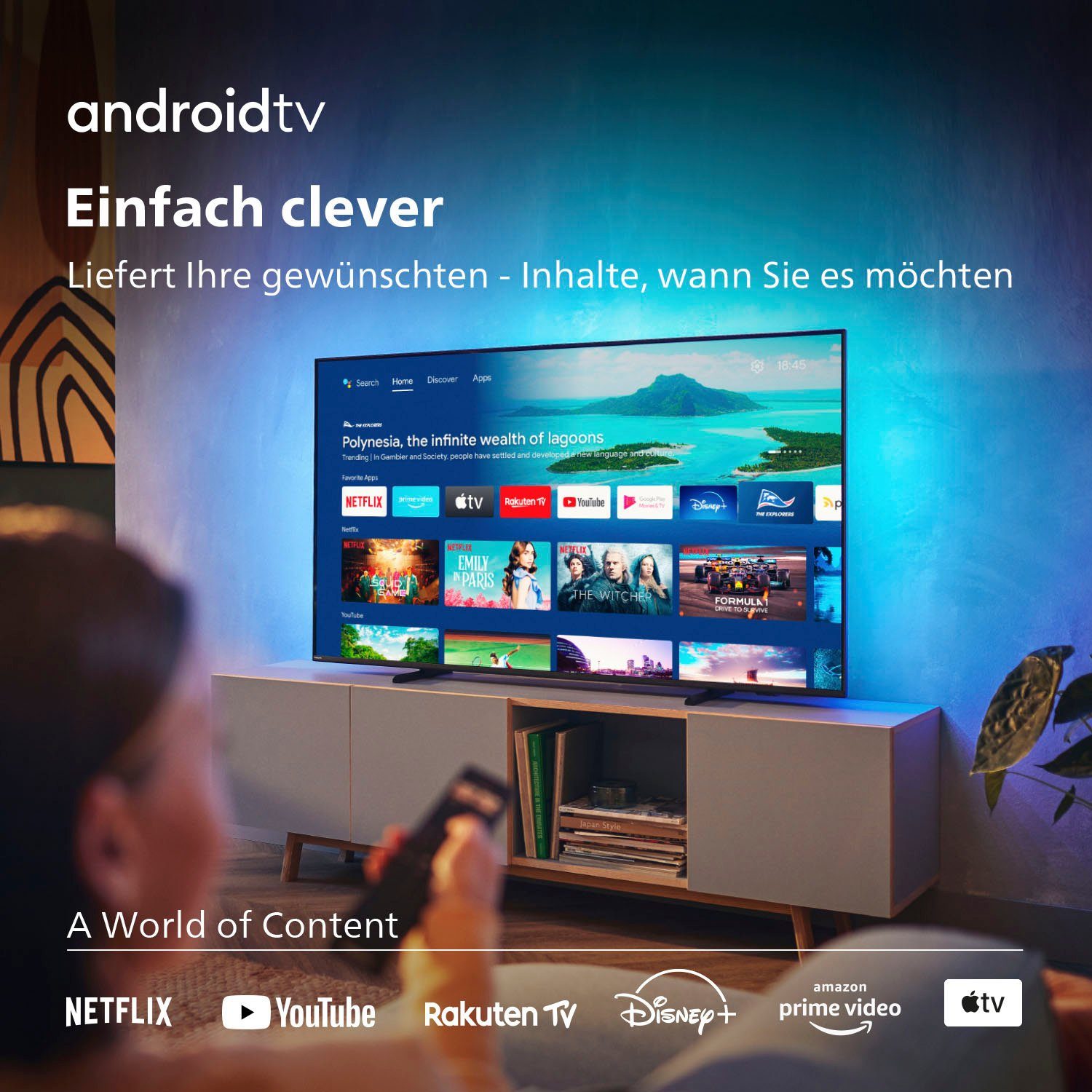 Philips 65PUS8007/12 LED-Fernseher (164 cm/65 Zoll, 4K Ultra HD, Android TV, Smart-TV) – Bild 5