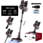 Daynee Akku-Stielstaubsauger Akku Staubsauger, Handstaubsauger Akku, Kabellos, Akkusauger, beutellos, Auto Staubsauger, Handsauger, 27000Pa bis zu 50 Minuten Laufzeit