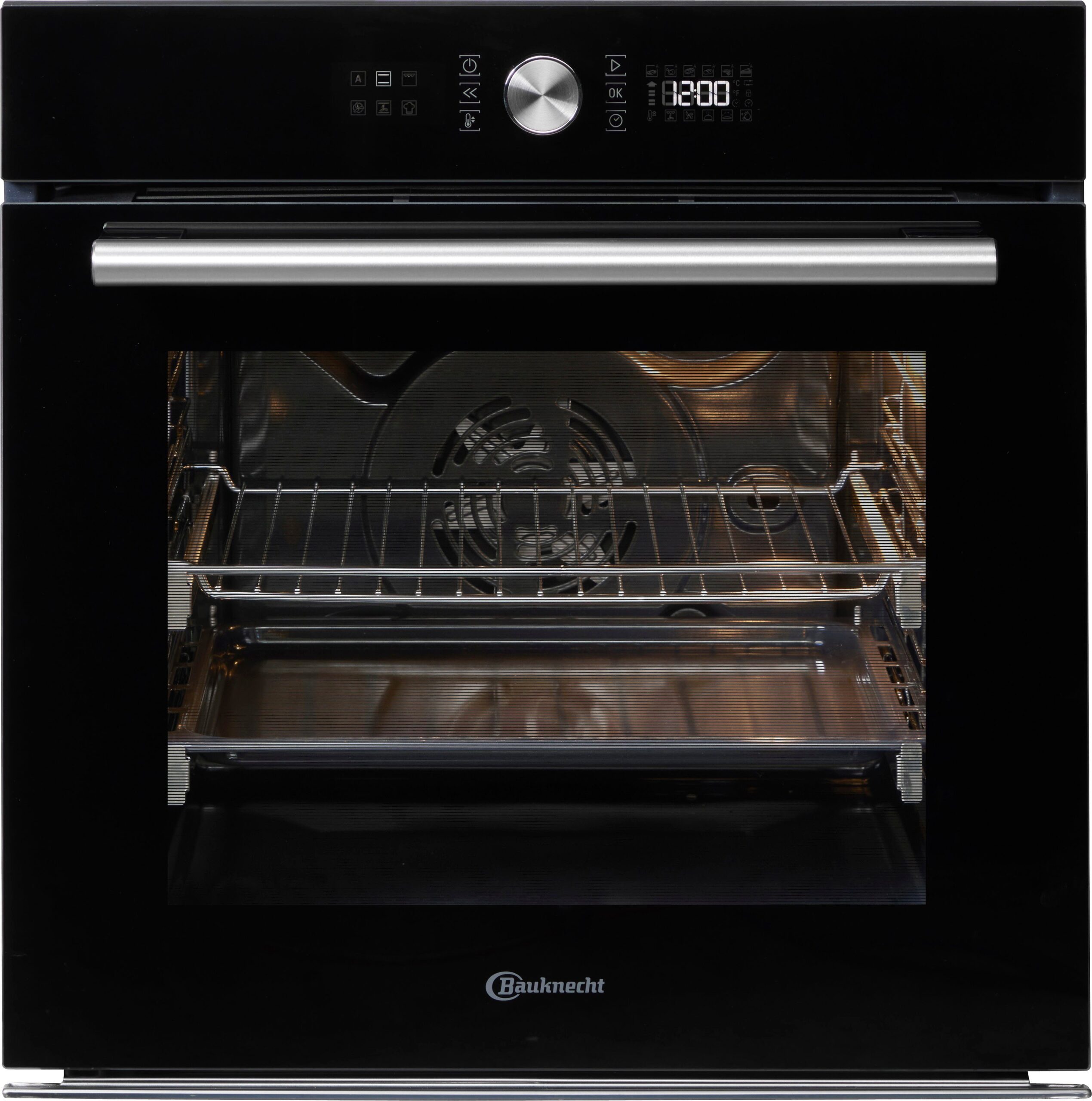 BAUKNECHT Backofen-Set BAKO4 HI6 BLACK, mit 2-fach-Teleskopauszug, Hydrolyse – Bild 3