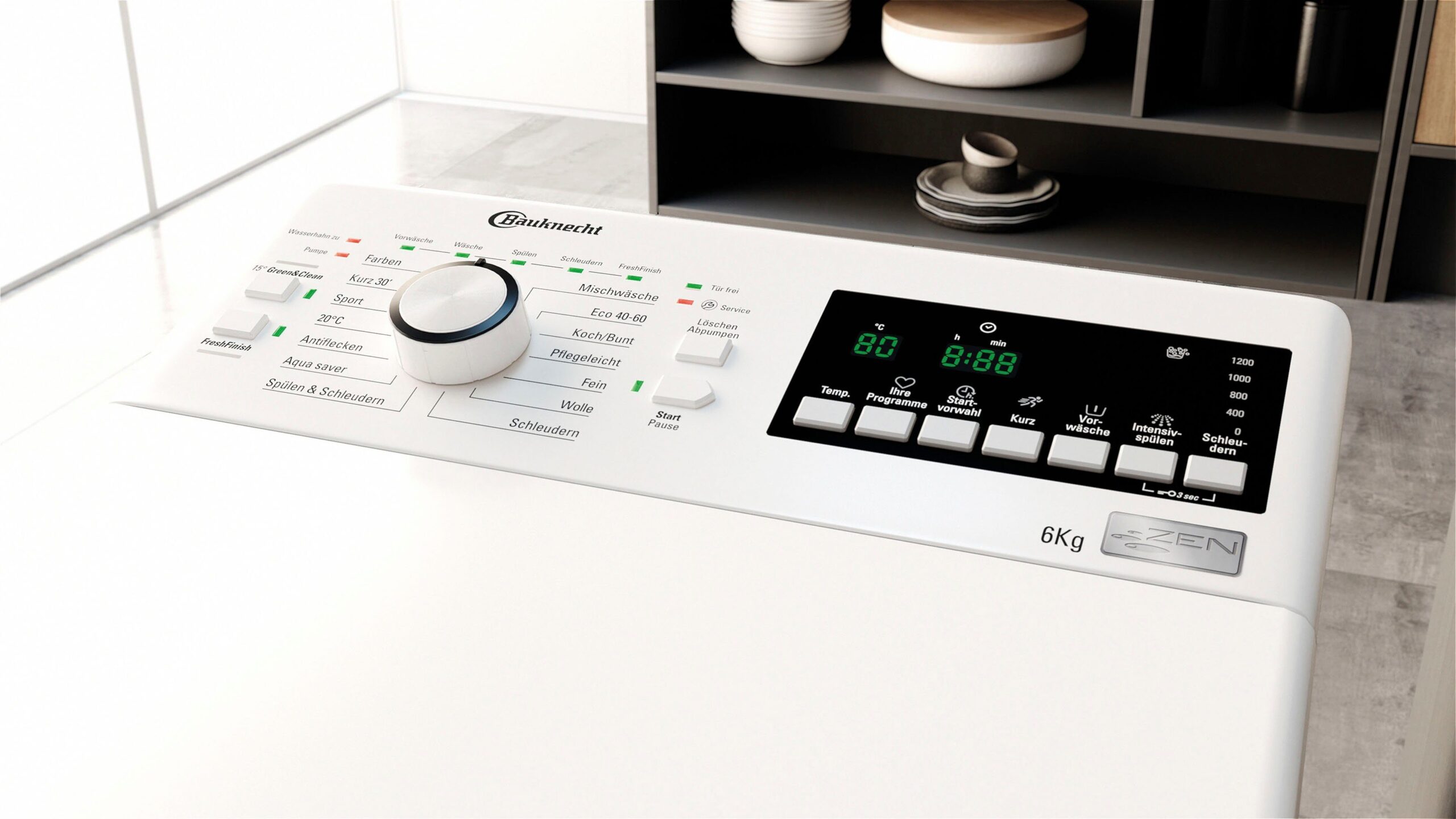 BAUKNECHT Waschmaschine Toplader WMT Pro Eco 6ZB, 6 kg, 1200 U/min – Bild 7