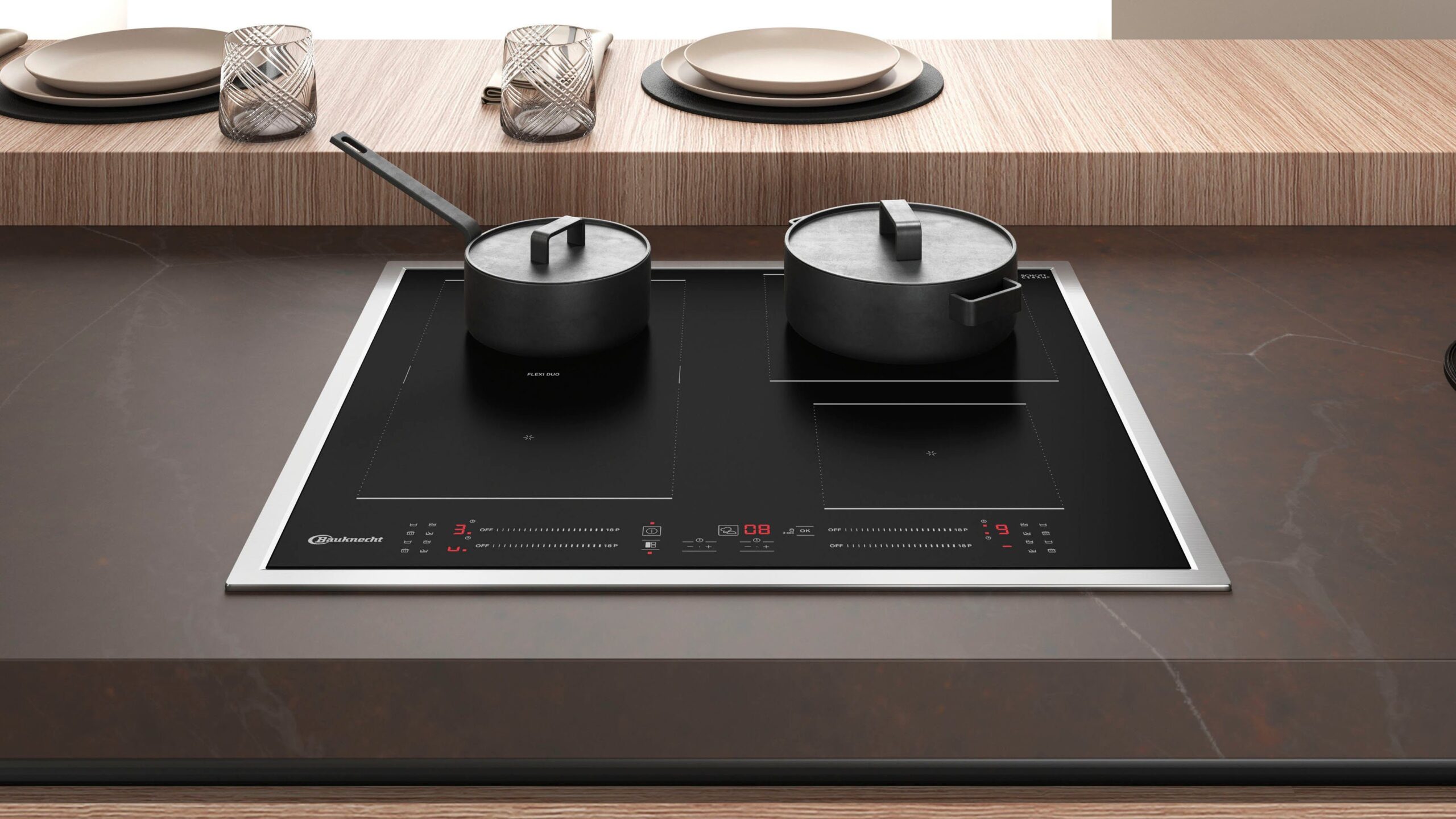 BAUKNECHT Backofen-Set BAKO4 PF16 BLACK, mit 2-fach-Teleskopauszug, Pyrolyse-Selbstreinigung – Bild 17