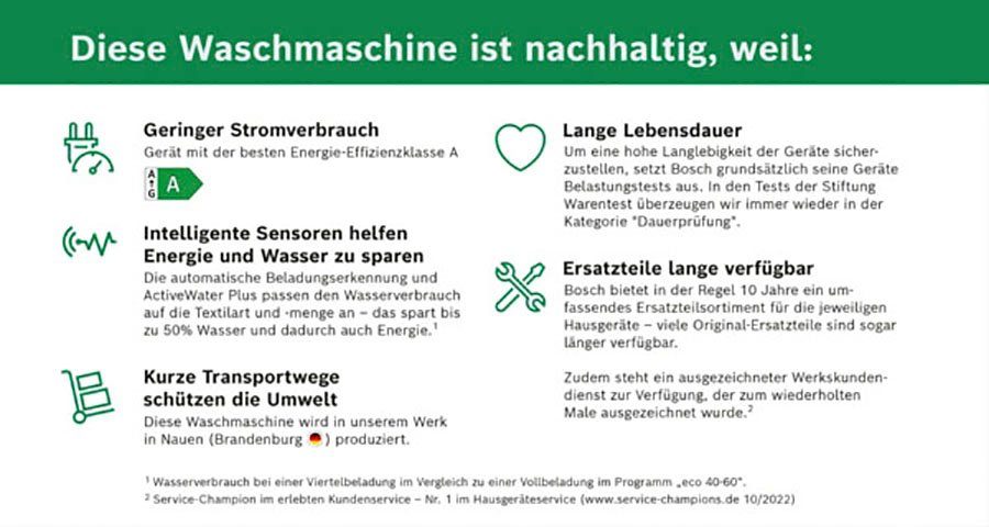 BOSCH Waschmaschine WGB256A40, 10 kg, 1600 U/min – Bild 5