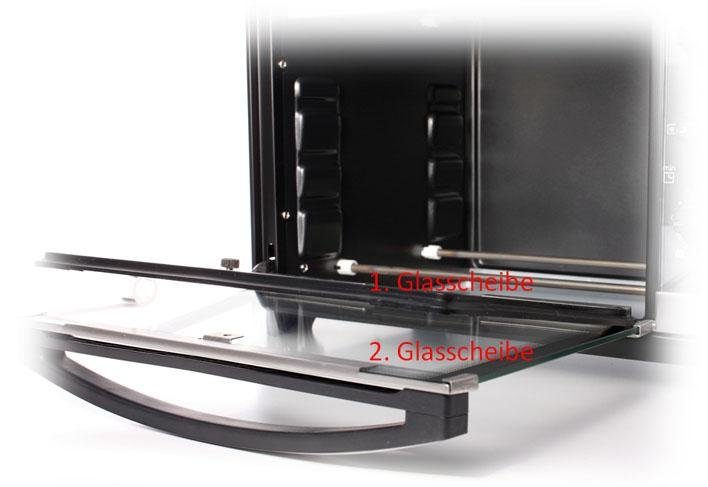 Rommelsbacher Minibackofen Back & Grill Ofen BG 1805/E, für Backformen bis 31,5 cm Ø – Bild 4