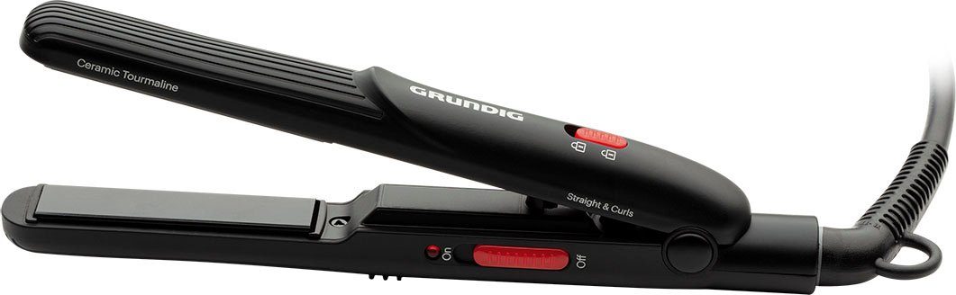 Grundig Mini-Reiseglätteisen HS 2030 Keramik-Turmalin-Beschichtung, zum Stylen von kürzerem Haar und Pony – Bild 2
