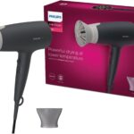 Philips Haartrockner Essential Series 3000 BHD351/10, 2100 W, mit ThermoProtect Aufsatz, 6 Hitze- und Geschwindigkeitsstufen