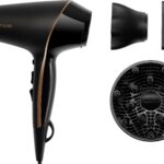 Remington Haartrockner PROluxe Midnight Edition (AC9140B), 2400 W, 2.400 Watt, Ionengenerator, Stylingdüse & Diffusor