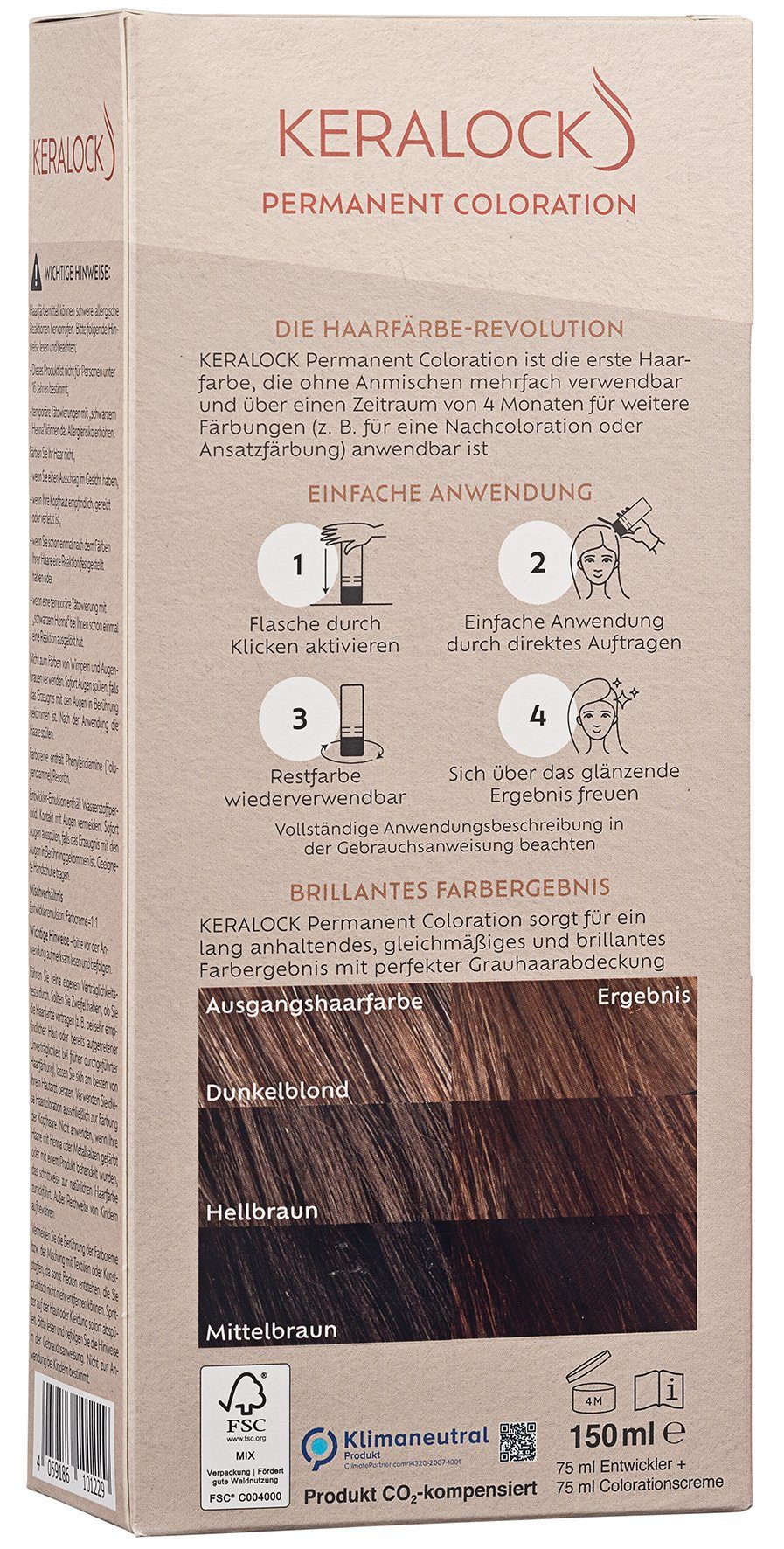 Keralock Coloration Wiederverwendbare Haarfarbe – Bild 2