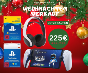 PlayStation Portal Remote-Player + PULSE 3D Wireless Headset + PS Plus 12 Monate Bundle + PS Store Gift Card