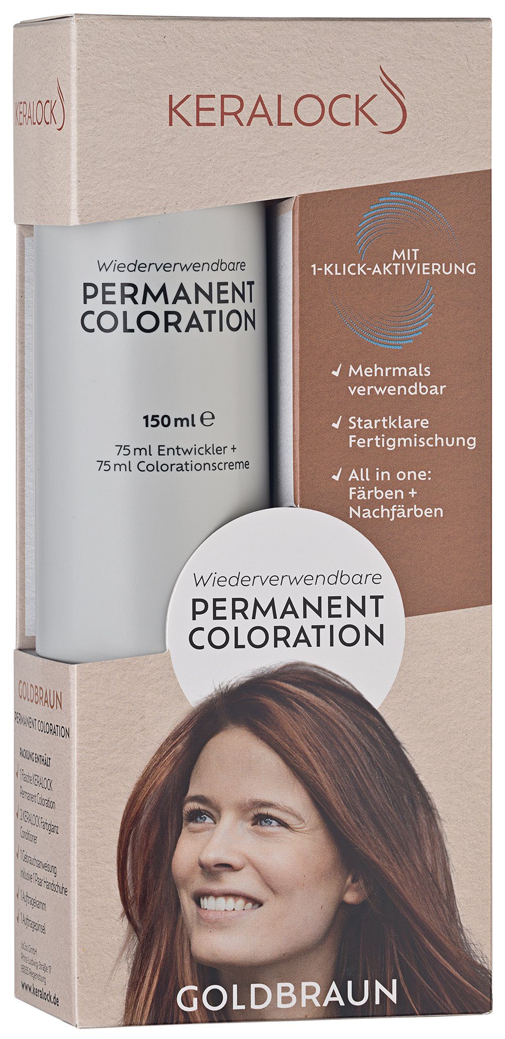 Keralock Coloration Wiederverwendbare Haarfarbe