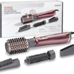 BaByliss Warmluftbürste AS960E Beliss Big Hair, rotierender Heißluftstyler mit 4 Aufsätzen inkl.Tasche