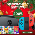 [WEIHNACHTEN VERKAUF]- Nintendo Switch Konsole + 4 spiele