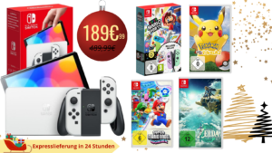 Nintendo Switch OLED + 4 spiele
