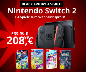 Black Friday Angebot: Nintendo Switch 2 + 4 Spiele zum Wahnsinnspreis!